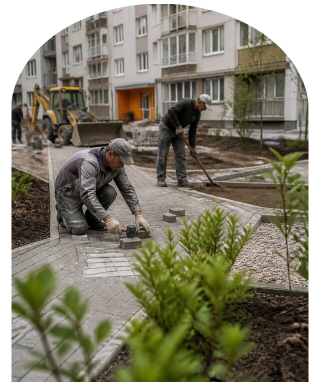 Благоустройство двора многоквартирного дома в Балакове